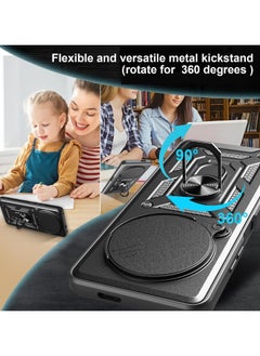Generic Shield Full Protection Case With Metal Ring &Slide Camera Cover For honor x9c cover  - Image 3