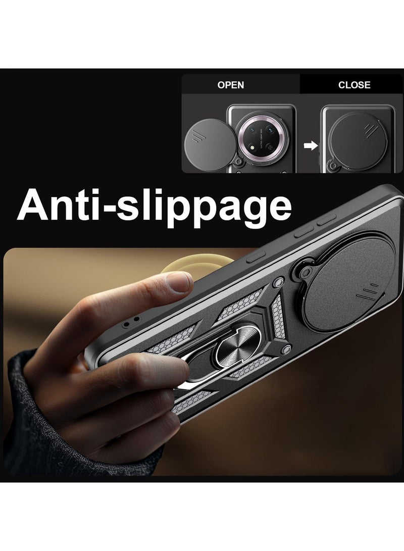 Shield Full Protection Case With Metal Ring &Slide Camera Cover For honor x9c cover - Image 5