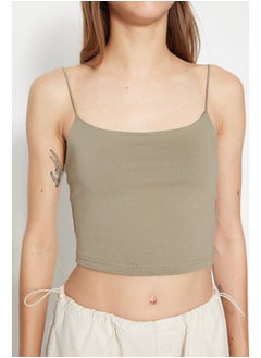 Khaki-White 2-Pack Cotton Spaghetti Straps Crop, Stretchy Knit Undershirt TWOSS21AL0196 - pzsku/ZDA6E8205B12669551D1BZ/45/_/1730939993/432d714e-f2d8-4c2d-b56b-905f7eb5dd5b