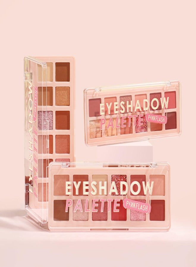  بينكفلاش باليت ظلال العيون بينك فلاش برو تاتش - رقم 1، لون كوكيز التوت البري، للنساء، غنية بالأصباغ، سهلة الدمج وتدوم طوال اليوم، ملمس ناعم كالحرير، تركيبة مقاومة للماء، 12 غرام - Image 5