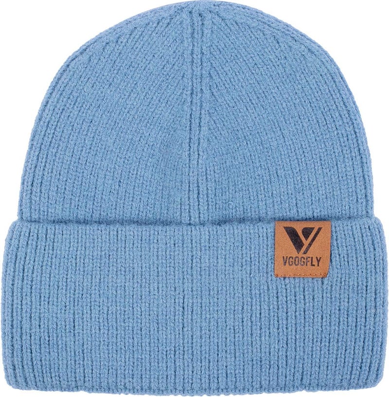 Vgogfly Beanie Men Slouchy Knit Skull Cap Warm Stocking Hats Guys Women Striped Winter Beanie Hat Cuffed Plain Hat - Image 2