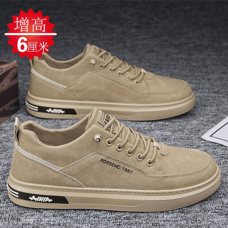 Labor Protection Men'S Shoes For Construction Site Work Wear-Resistant Sneakers Work Men'S Casual Leather Shoes Trendy Shoes - Image 1