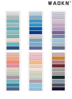 دبليو أيه أو كي أن 1200PCS علامات التبويب لزجة ، ملاحظات لاصقة شفافة الأعلام لصق علامات التبويب التعليقات التوضيحية القابلة للكتابة موراندي الملونة ملاحظة لاصقة مجموعة واضحة شفافة مؤشر ملصقات للكتب اللوازم المكتبية  - Image 1