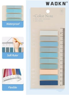 WAOKN 1200PCS Sticky Tabs, Transparent Sticky Notes Flags Paste Writable Annotation Tabs Morandi Colored Sticky Note Set Clear Index Tabs Translucent Index Stickers for Books Office Supplies  - Image 3