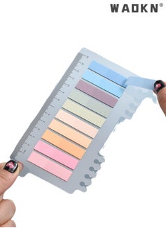 WAOKN 1200PCS Sticky Tabs, Transparent Sticky Notes Flags Paste Writable Annotation Tabs Morandi Colored Sticky Note Set Clear Index Tabs Translucent Index Stickers for Books Office Supplies  - Image 2