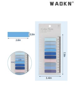 WAOKN 1200PCS Sticky Tabs, Transparent Sticky Notes Flags Paste Writable Annotation Tabs Morandi Colored Sticky Note Set Clear Index Tabs Translucent Index Stickers for Books Office Supplies  - Image 4