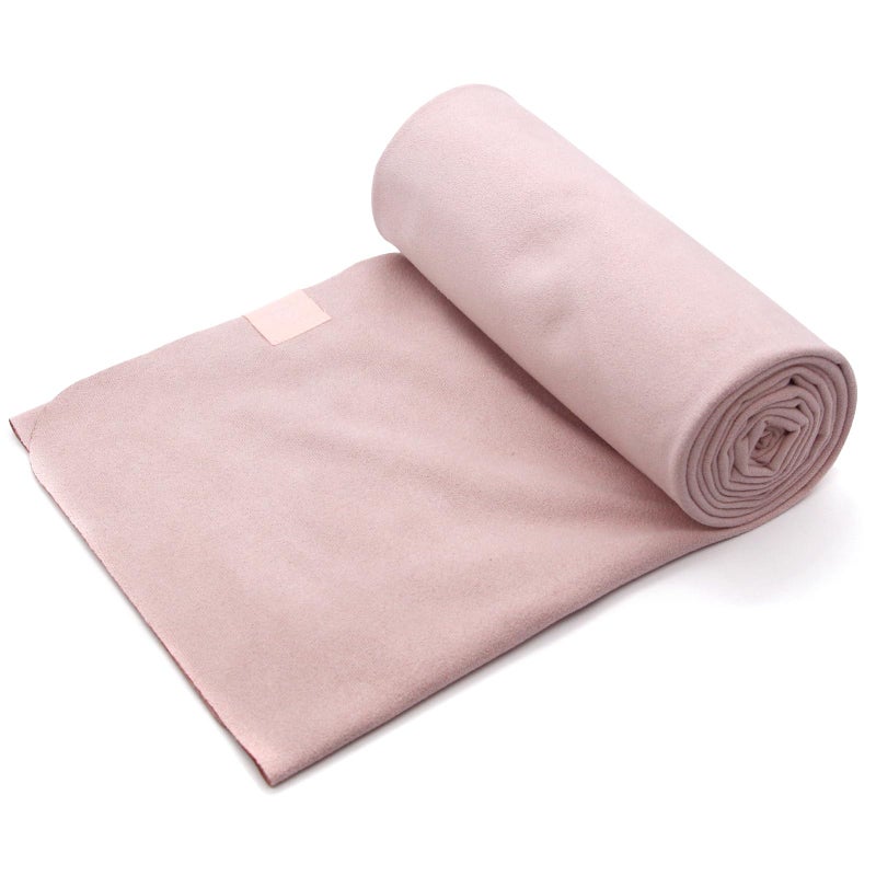 Eunzel Hot Yoga Towel, Super Absorbent Yoga Mat Towel Soft Suede Microfiber Non-Slip Towel for Bikram Pilates and Yoga Mats 72" x 26.5", Pink - Image 2