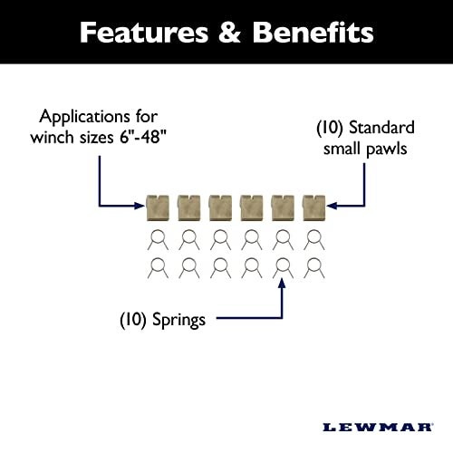 Lewmar Winch Maintenance Kit Pawls & Springs Small - Image 2