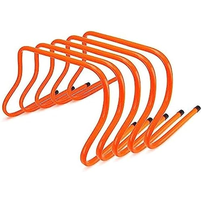 rayihni Agility Training Soccer Football Hurdles Pack Of 5 Pcs Set Visibility Speed Endurance For Track & Field Fences For Sports Coaching Indoor Outdoor Practice Equipment (Pack Of 5 Pcs Set) (40 Cm) - Image 1
