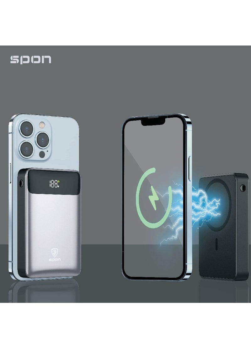 SPON - MagSafe 10000mAh 22.5W Wireless Charger Power Bank - Image 1