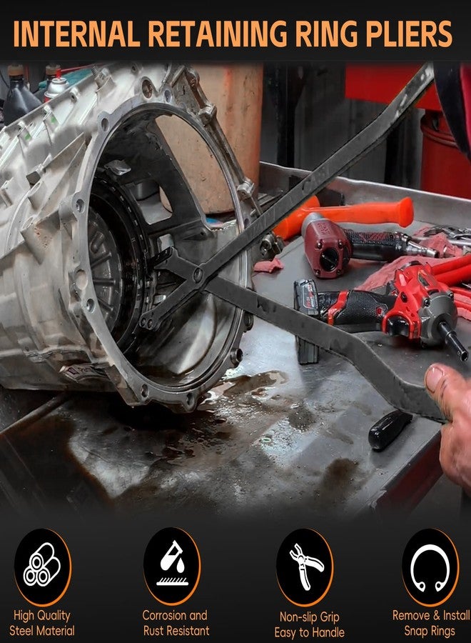 Sunluway 1489-26" Internal Retaining Ring Pliers, Large Snap Ring Pliers with Straight Tips for GM 5L40, 5L50, 6L50, 6L80 and 6L90 Transmissions, Heavy-duty Snap Ring Removal Pliers - Image 4