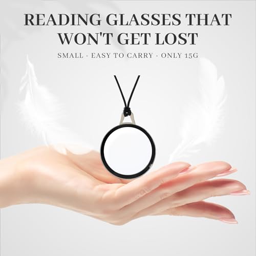LUFF Necklace Reading Glasses Hd Portable Hanging Neck Type for Men Women - Image 2
