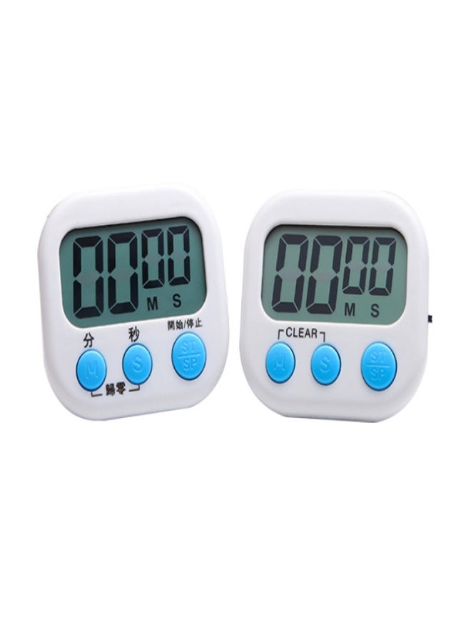 Factory sales countdown kitchen timer refrigerator timer student reminder alarm clock snooze timing countdown blue - Image 3
