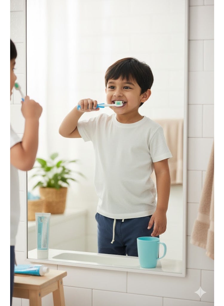 8-Piece set of Children's Toothbrush, Children's Soft Toothbrush, Animimal Shape Manual Toothbrush, Suitable for Boys Girls Toothbrush 2-10 Years(8 Colors) - Image 4