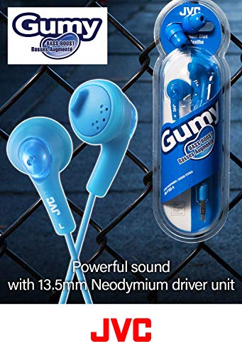 JVC Basic Gumy Earbuds Blue, Model Number: HA-F160-A, 3 - Image 4