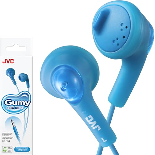 JVC Basic Gumy Earbuds Blue, Model Number: HA-F160-A, 3 - Image 5