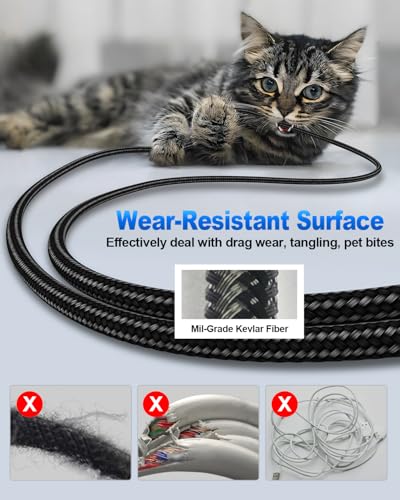 KOOPAO USB C to 3.5mm Audio Aux Jack Cable, Type C to 3.5mm Headphone Stereo Cord Car Compatible with iPhone 15 16Pro Max, Galaxy S24 S23 S22 S21, iPad Pro, Pixel 4 5XL -3.3Ft - Image 5