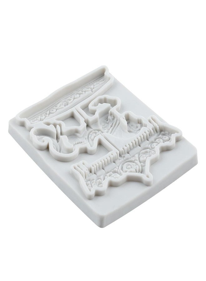 MYPRACS Carousel Horse Silicone Fondant Molds 3D Merry-Go-Round Chocolate Candy Mold For Baby Shower Cake Decoration Cupcake Topper Candy Polymer Clay Chocolate Gum Paste - Image 5