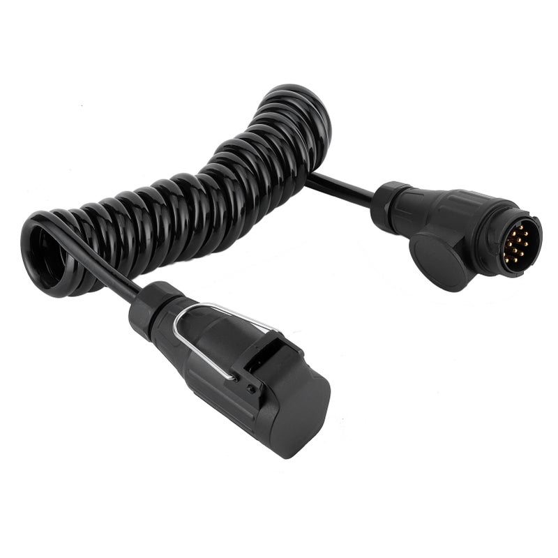 13Pin to 13Pin Adapter Cable Trailer Plug Extension Spring Cord for Car Caravan RV - Image 3