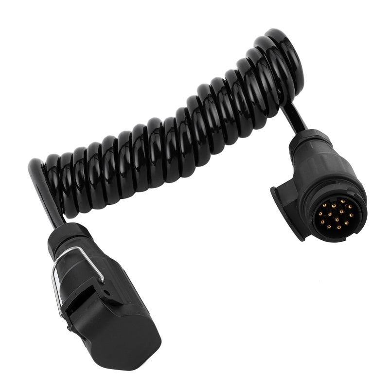 13Pin to 13Pin Adapter Cable Trailer Plug Extension Spring Cord for Car Caravan RV - Image 5