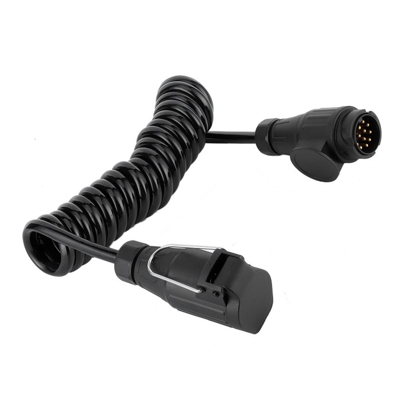 13Pin to 13Pin Adapter Cable Trailer Plug Extension Spring Cord for Car Caravan RV - Image 4