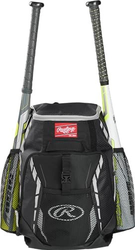 Rawlings R400 Backpack Equipment Bag Black 16 H x 12 L x 75 D - Image 1