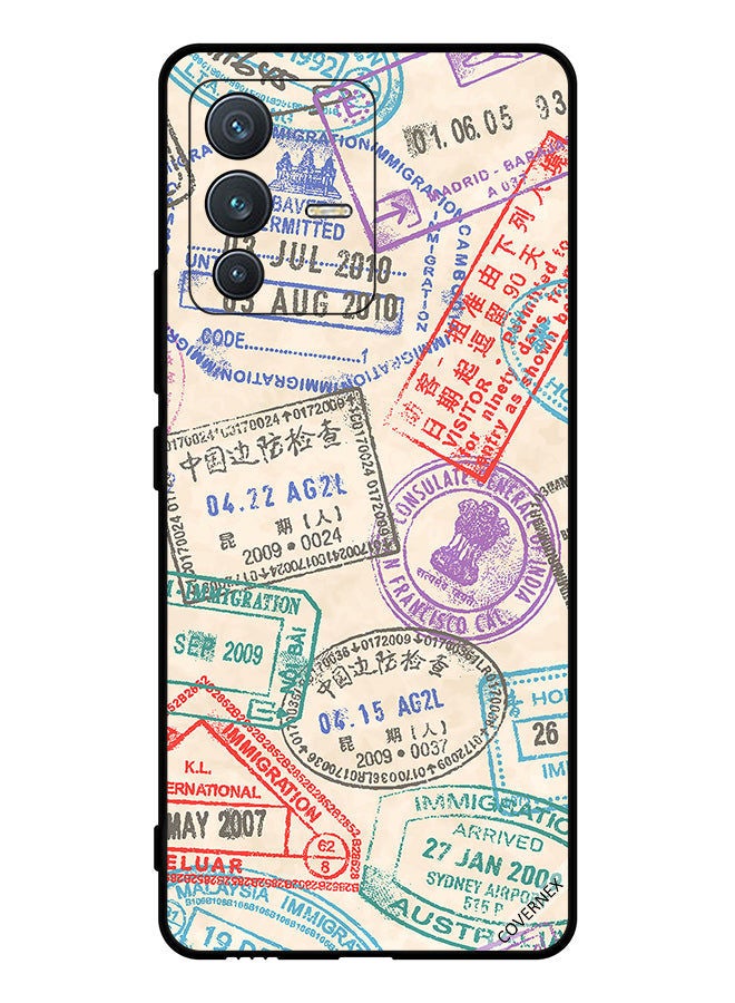 Covernex Protective Case Cover For vivo S12 Travel Stamps - Image 1