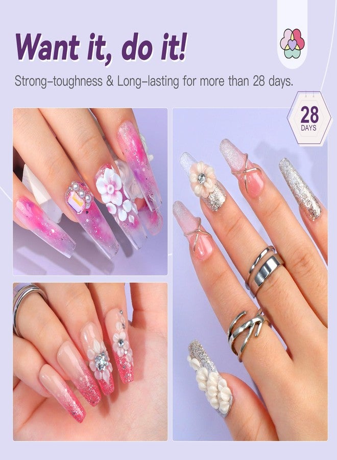 SAVILAND Essentials Acrylic Nail Kit: 30g Clear Acrylic Powder and Liquid Set with Size 12 Nail Brush Forms Tools Extension Nail Kit with Everything for Beginners Home Salon Manicure DIY - Image 5