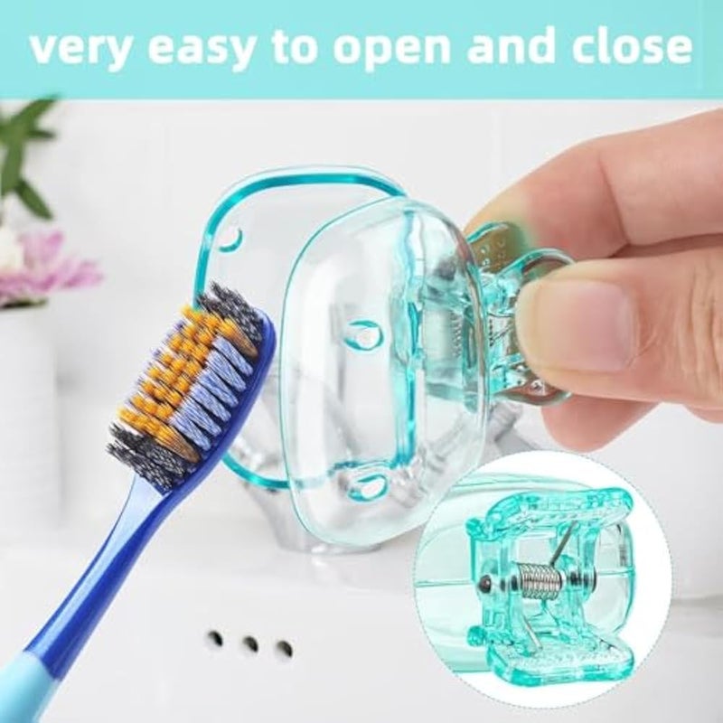 6 Pack Toothbrush Covers, Portable Toothbrush Protector Case for Travel. - Image 3