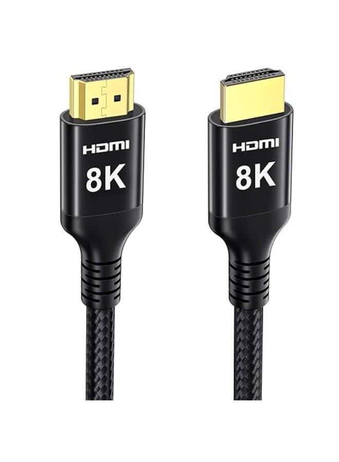 HDMI 2.1 Cable 20M – Ultra High Speed 48Gbps – 8K/60Hz & 4K/120Hz – Durable Braided Long Cable for Daily Use - Image 1