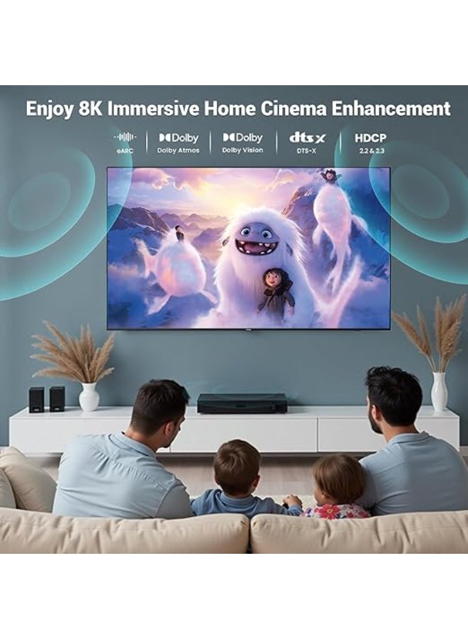 HDMI 2.1 Cable 20M – Ultra High Speed 48Gbps – 8K/60Hz & 4K/120Hz – Durable Braided Long Cable for Daily Use - Image 2