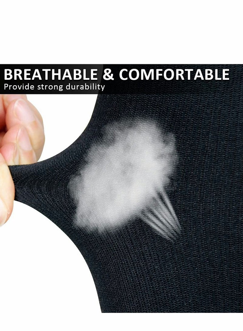KASTWAVE جوارب ضغط بسحاب 15-20 ملم زئبقي للنساء والرجال، لممارسة اليوجا والجيم، وتورم الأصابع المغلقة، باللون الأسود - Image 4