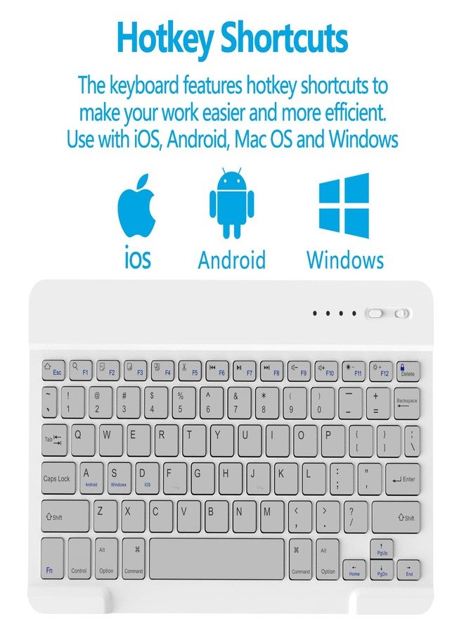 MORECOO for Samsung Galaxy Tab A9 Plus Case with Keyboard 11 inch 2023 (SM-X210/X216/X218), A9 Plus Tablet Case with Detachable Wireless Keyboard, Gray - Image 5
