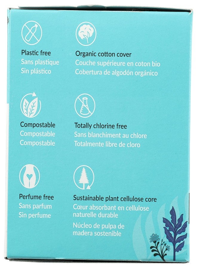 Natracare Slim Fitting Ultra Pads with Wings, Regular, Made with Certified Organic Cotton, Ecologically Certified Cellulose Pulp and Plant Starch (12 Pack, 168 Pads Total - Image 4