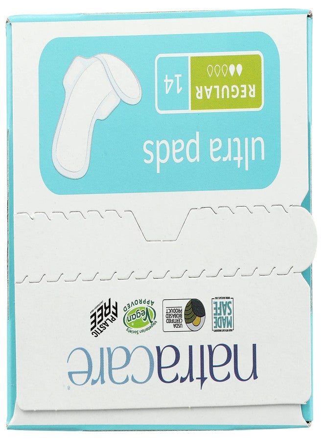 Natracare Slim Fitting Ultra Pads with Wings, Regular, Made with Certified Organic Cotton, Ecologically Certified Cellulose Pulp and Plant Starch (12 Pack, 168 Pads Total - Image 5