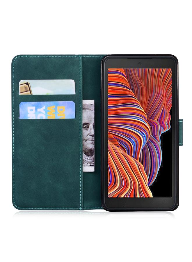 S-TOP Case For Samsung Galaxy Xcover 5 Skin Feel Pure Color Flip Leather Phone Case - Image 4