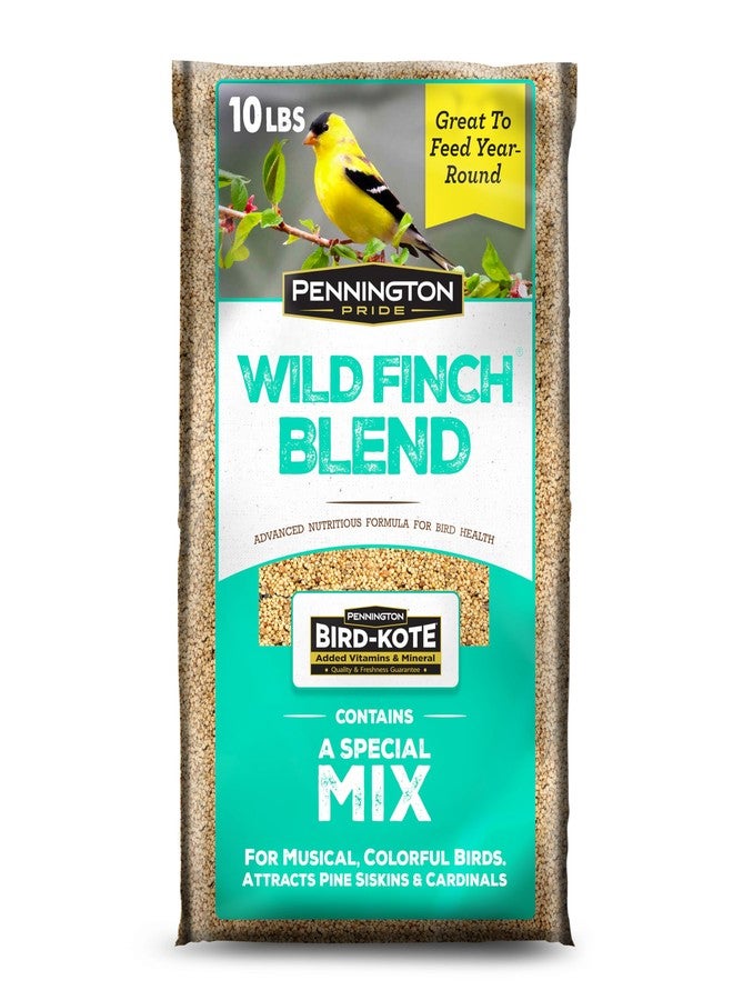 Pennington Pride Wild Finch Blend, Wild Bird Seed for Outside Feeders, Special Mix for a Variety of Musical & Colorful Birds, Great to Feed Year-Round, 10-lb. Bag - Image 1