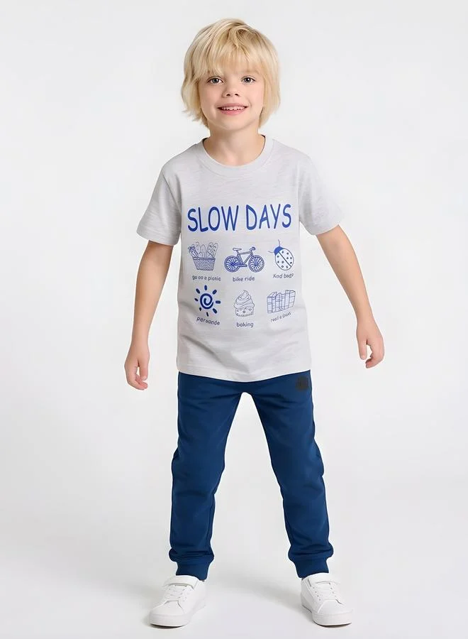 Take Two  Boys Regular Fit Graphic T-Shirt By Juniorloom for Men | Best Price UAE