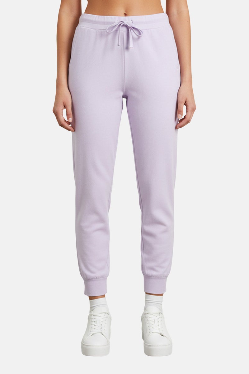 Juicy Couture Juicy by Juicy Couture Women Regular Fit Embroidered Sweatpants, Lavender - Image 1