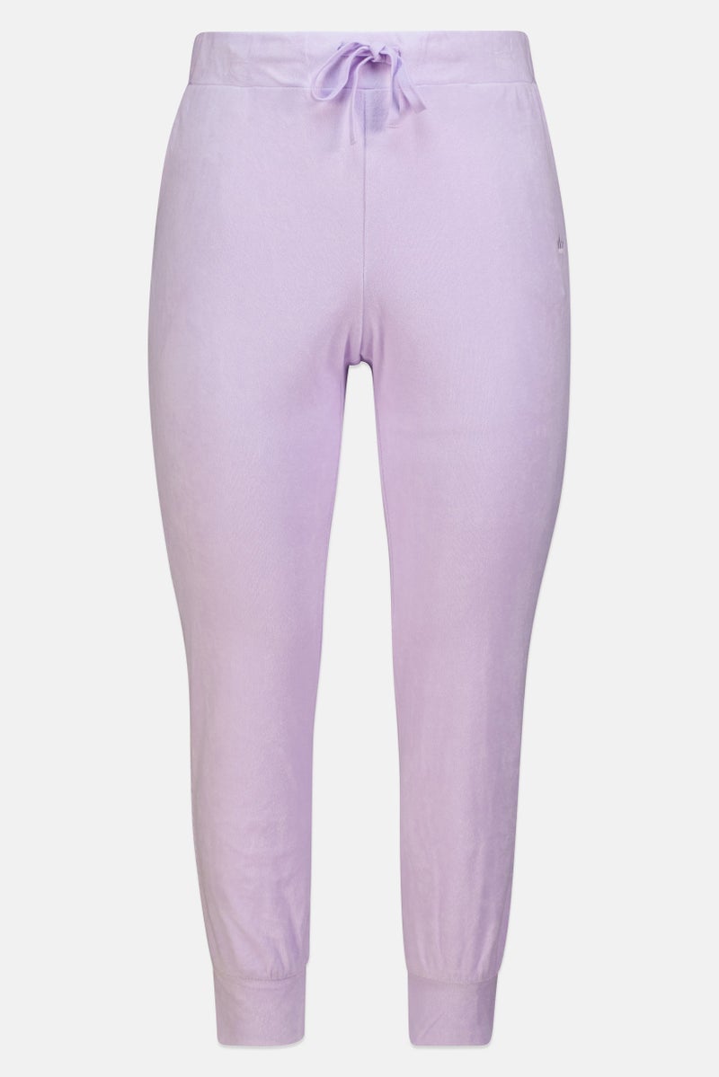 Juicy Couture Juicy by Juicy Couture Women Regular Fit Embroidered Sweatpants, Lavender - Image 2
