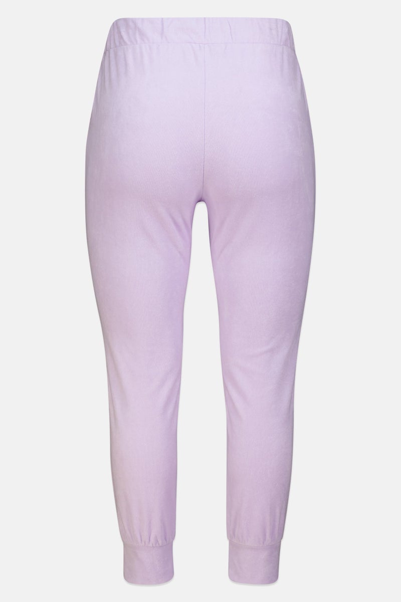 Juicy Couture Juicy by Juicy Couture Women Regular Fit Embroidered Sweatpants, Lavender - Image 3