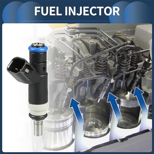 INFINAUTO Fuel Injector Engine Fuel Injection Nozzle No4891577AC for Dodge Avenger 20082014 24L for Dodge Caliber 20L 24L 20072010 Black 4 Pcs - Image 3