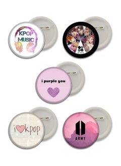 D2c D2C Premium BTS Round Pin Button Badge - Perfect for Boys, Girls, Men & Women | Trendy KPOP Batches for Bags, Backpacks | Ideal Birthday Gift, Party Favor | Size 58mm (variation5)  - Image 1