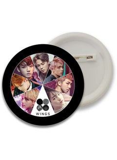 D2c D2C Premium BTS Round Pin Button Badge - Perfect for Boys, Girls, Men & Women | Trendy KPOP Batches for Bags, Backpacks | Ideal Birthday Gift, Party Favor | Size 58mm (variation5)  - Image 3