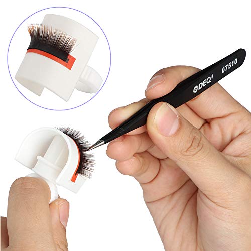 Sonew False Eyelash Glue Holder, U Shape Ring Strip Pallet Lashes Holder Makeup Tool for Eyelash Extensions 01 Ordinary U shaped Ring Cup - Image 5