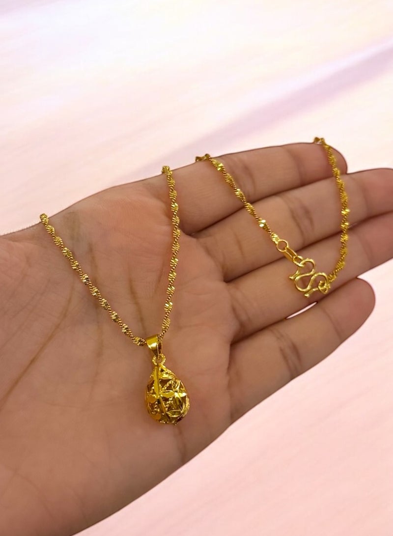 GOLDMAX 21k Gold Plated Necklace For Women - Image 1