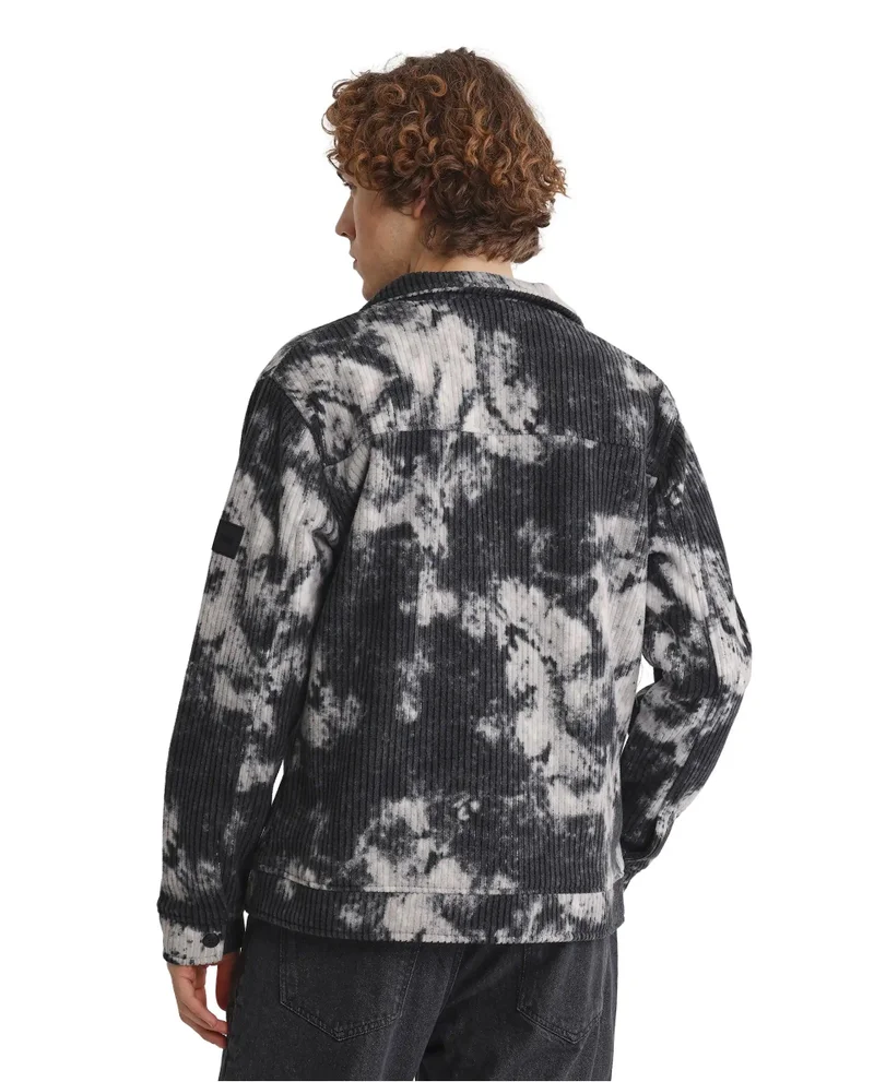 Rare Rabbit Men's Ribbed Abstract Print Jacket