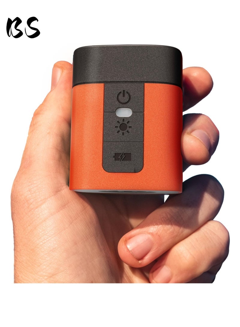 BS Emergency Air Pump|Portable air pump for camping (includes three-color camping lantern) | Equipped with a 2600mAh battery | USB-charged, ultra-fast mini air pump with five nozzles | Can be used to inflate air mattresses, inflatable toys, pool floats, and vacuum storage bags. - Image 1