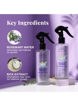 Rosemary Water Spray for Hair Growth & Hair Thickness with Rice Water |100% Natural Extract | Soft & Smooth Hair | Non-Greasy & Fast Absorbing | 200 ml - view 4