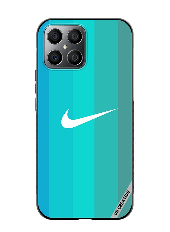 VR CREATIVE Protective Case Cover For Honor X8 Nike Logo Turquois Design Multicolour